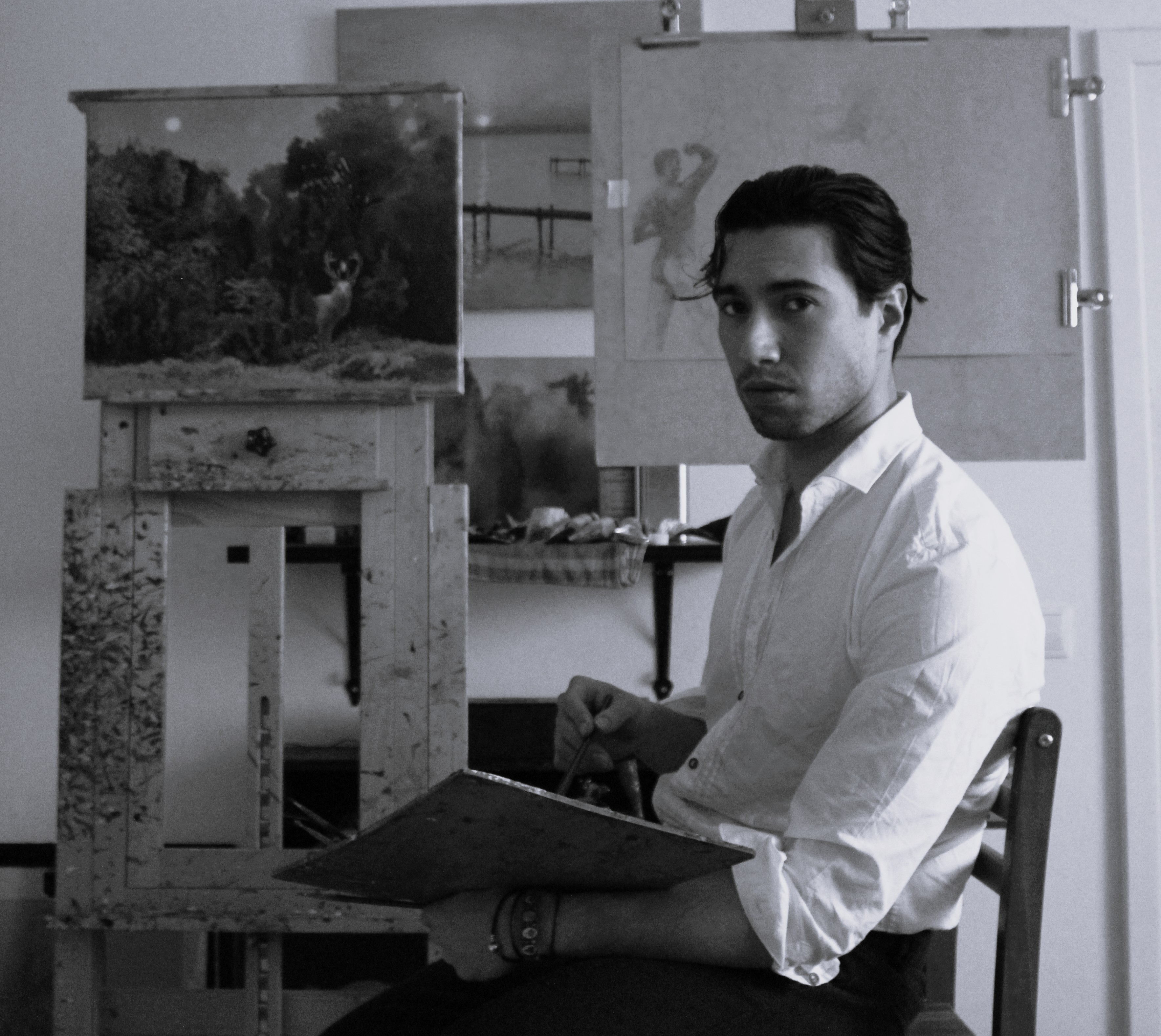 Richard Hofbauer in his studio